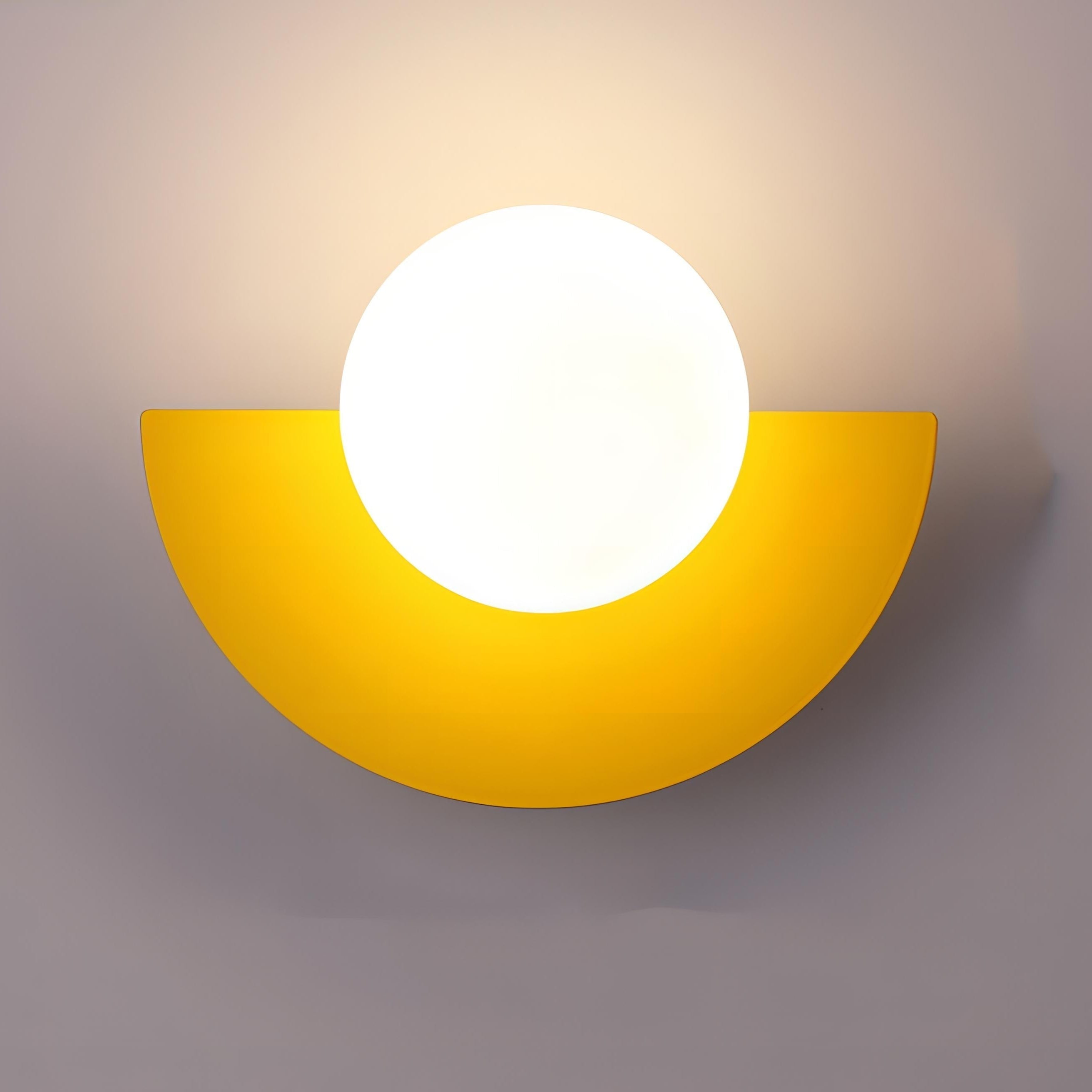 Modern Half Moon LED Wall Light – Minimalist Semicircle Bedside Wall Sconce