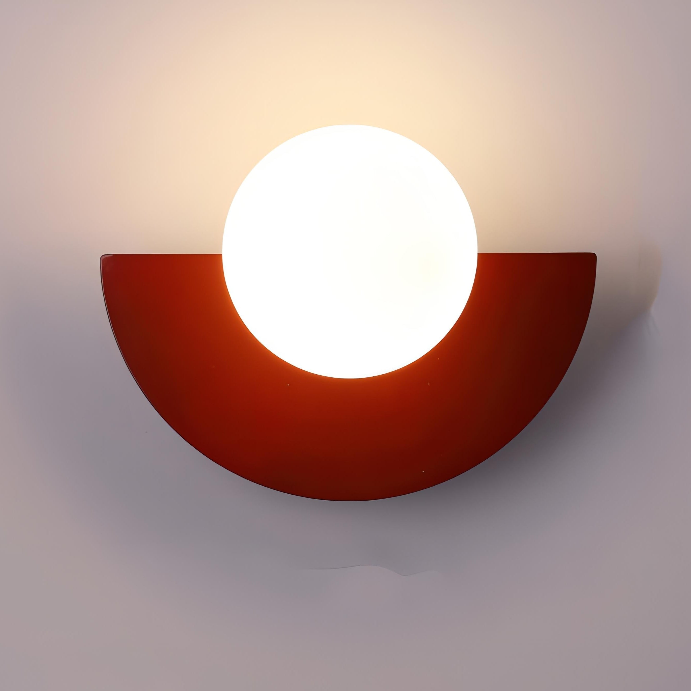 Modern Half Moon LED Wall Light – Minimalist Semicircle Bedside Wall Sconce