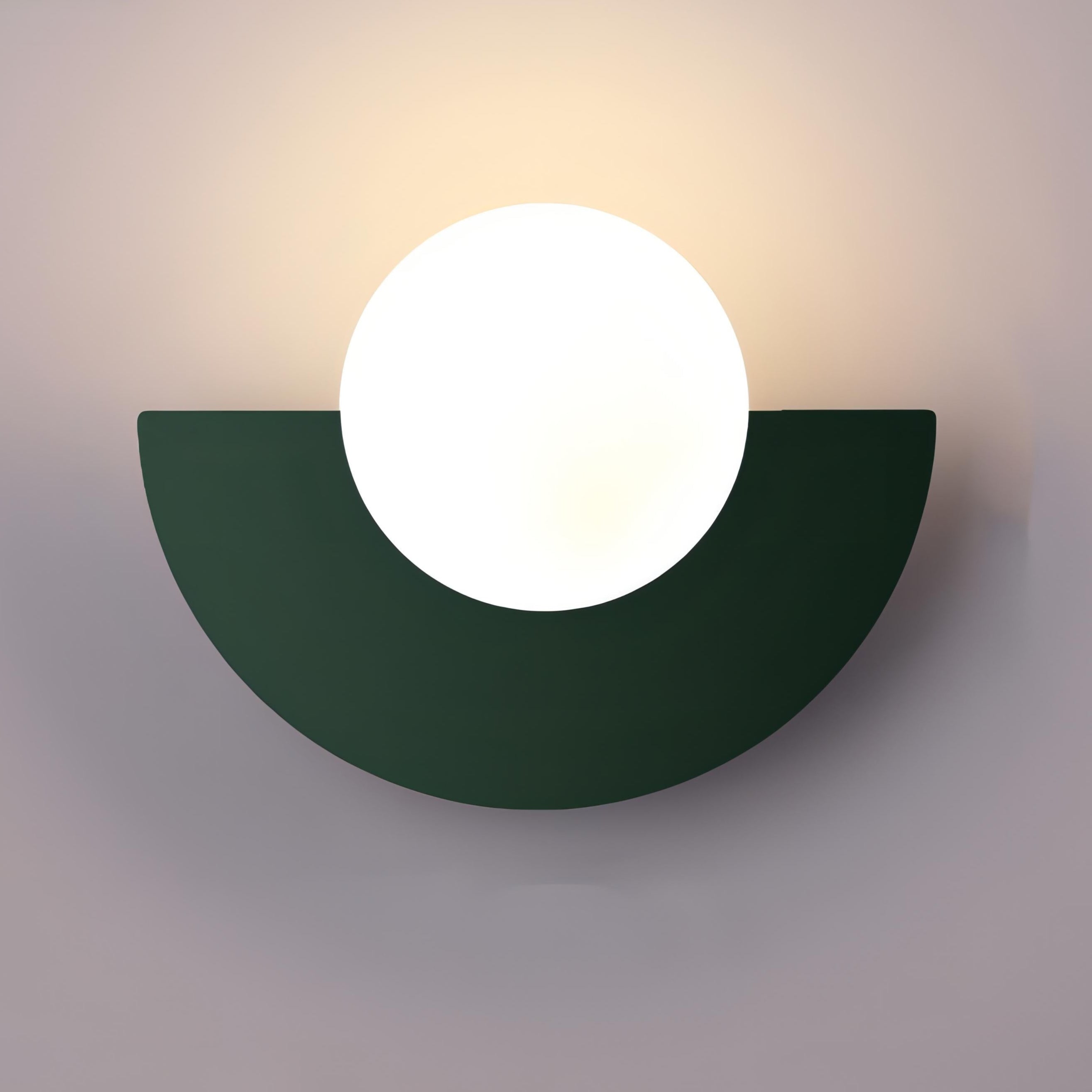 Modern Half Moon LED Wall Light – Minimalist Semicircle Bedside Wall Sconce