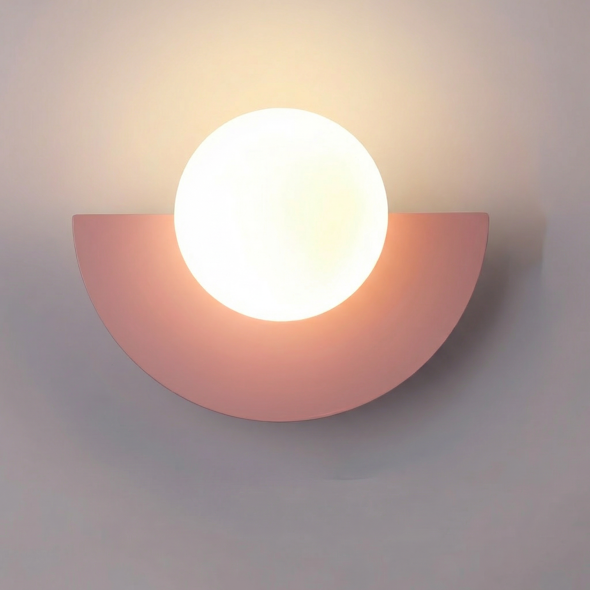 Modern Half Moon LED Wall Light – Minimalist Semicircle Bedside Wall Sconce