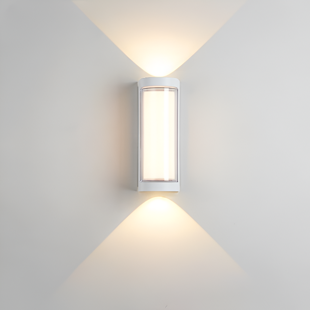 Nordic Minimalist Acrylic Rectangular Outdoor Wall Light LED Up-Down