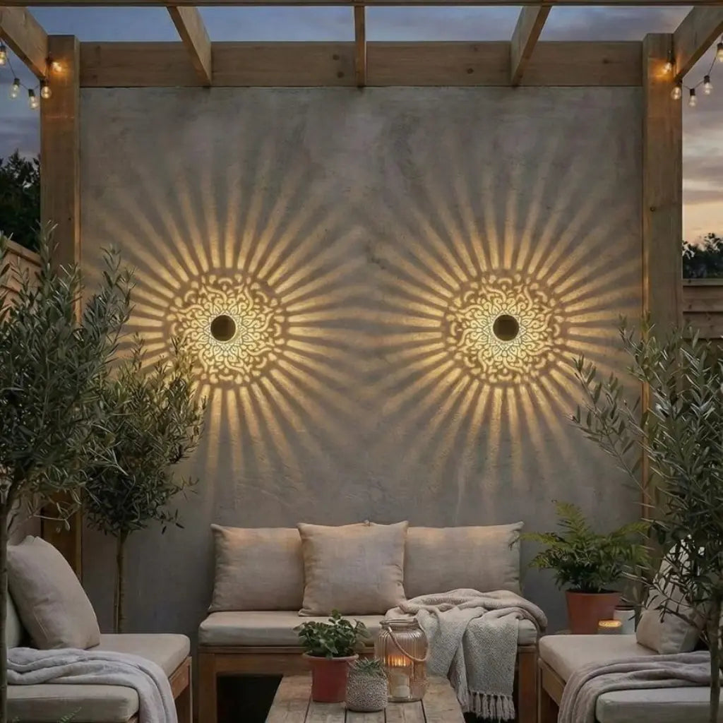 Flower of Light Garden Figurine Outdoor Decorative Lawn Ornament