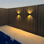 Outdoor Wall Light Rechargeable Wireless LED Sconce Waterproof Patio Garden Lighting