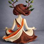 Goddess Meditation Sculpture Resin Nature Figurine Decorative Spiritual Home Decor