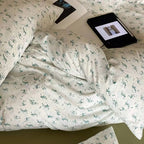 Garden Mist Floral Bedding Set Cotton Duvet Cover Pillowcase