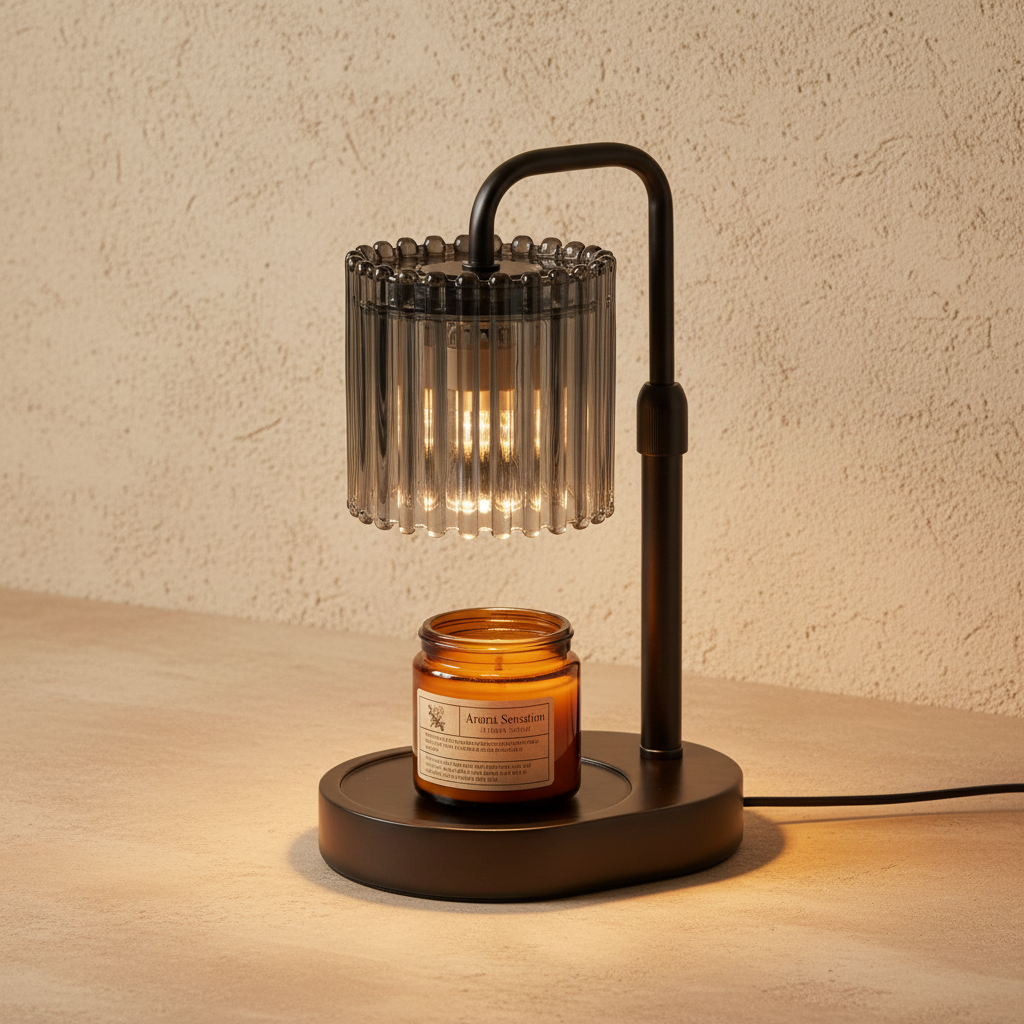 Crystal Stripe Candle Warmer Lamp