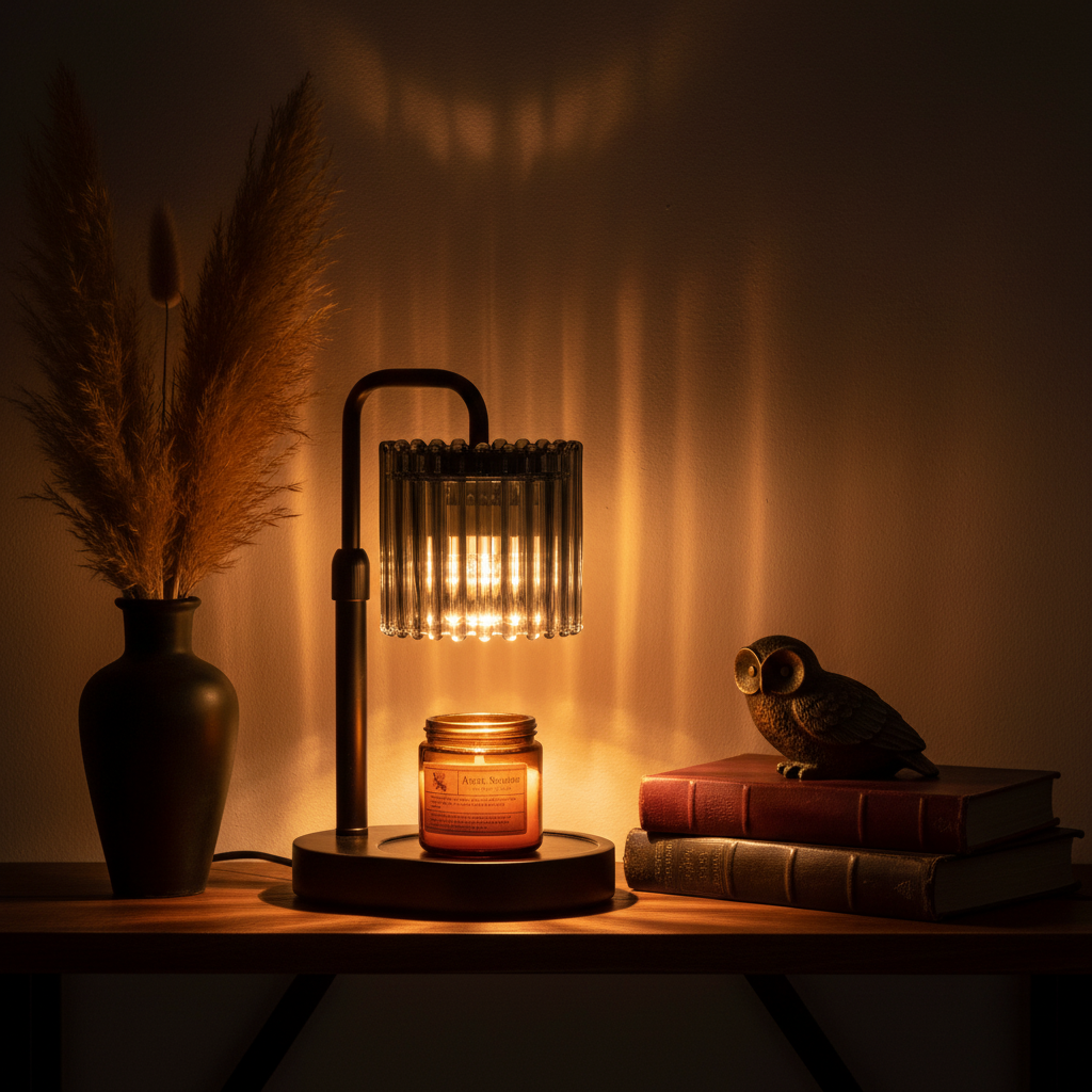 Crystal Stripe Candle Warmer Lamp