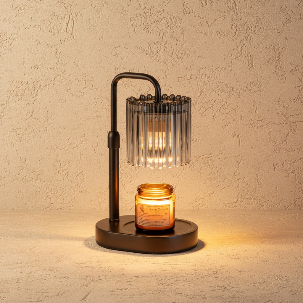 Crystal Stripe Candle Warmer Lamp