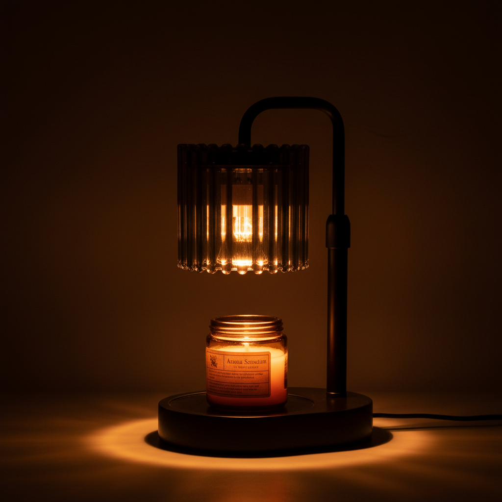 Crystal Stripe Candle Warmer Lamp