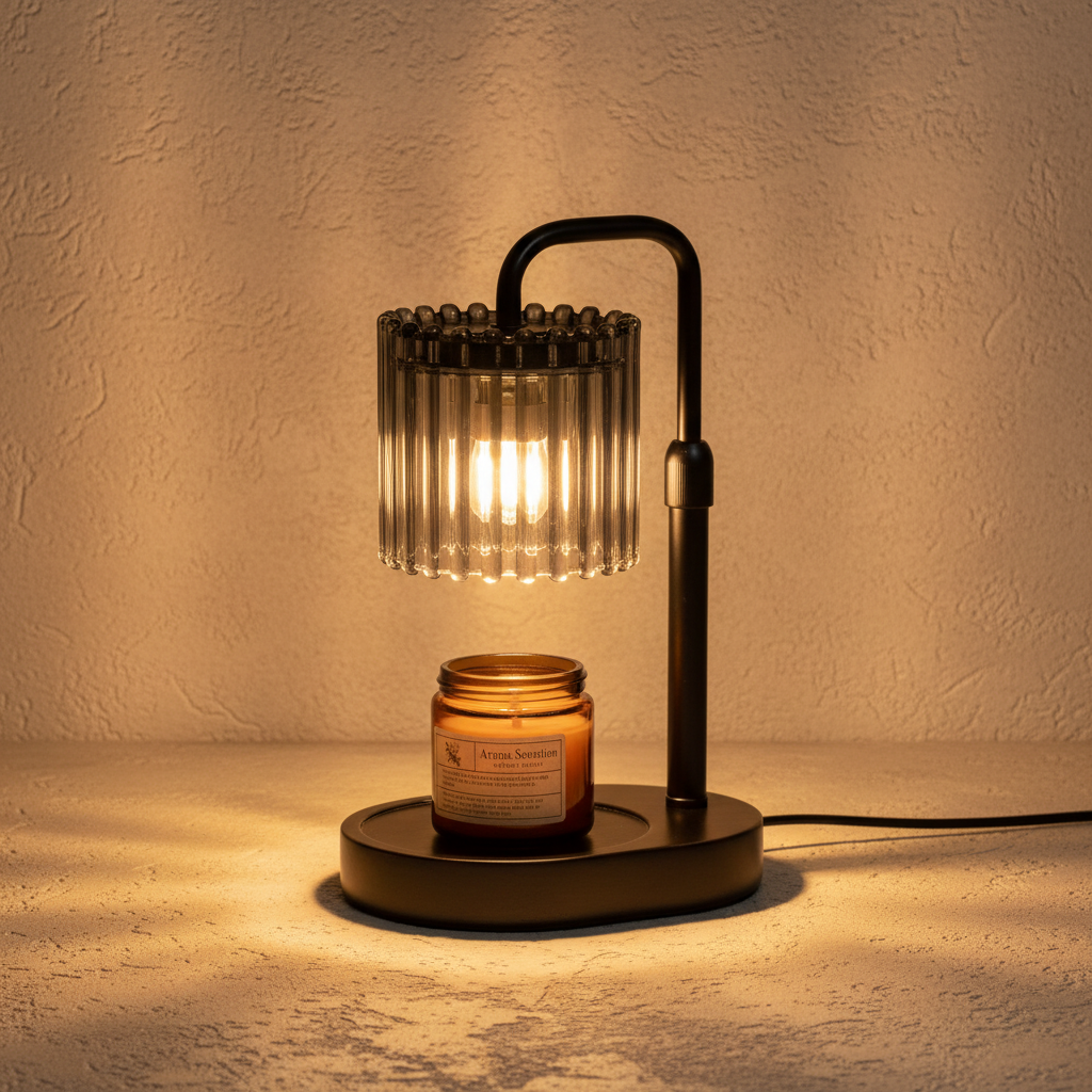 Crystal Stripe Candle Warmer Lamp