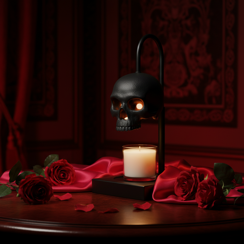 Skull Candle Warmer Lamp