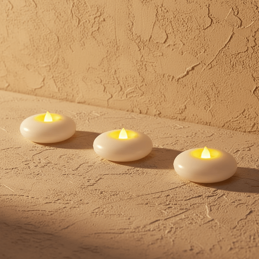 Flameless Floating Candles - 24 Pcs