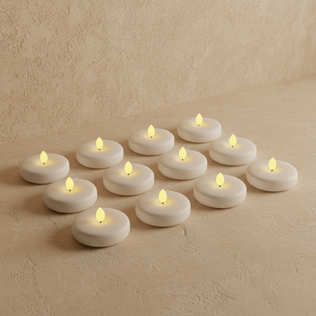 Flameless Floating Candles - 24 Pcs