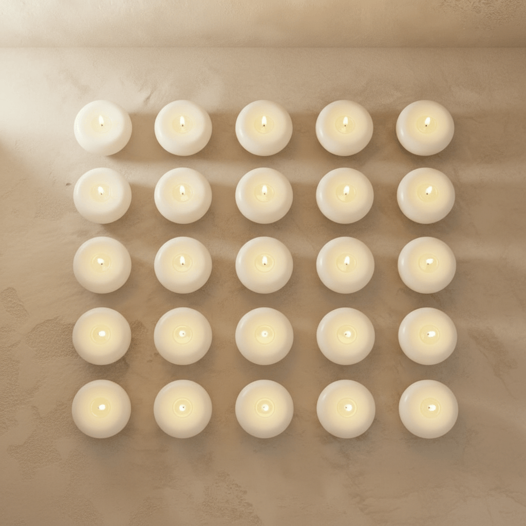 Flameless Floating Candles - 24 Pcs