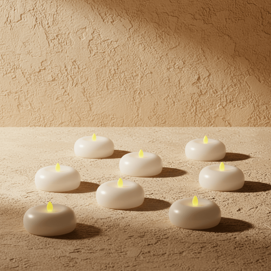 Flameless Floating Candles - 24 Pcs