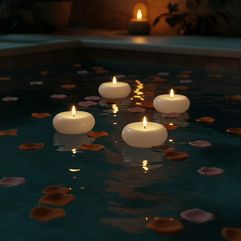 Flameless Floating Candles - 24 Pcs