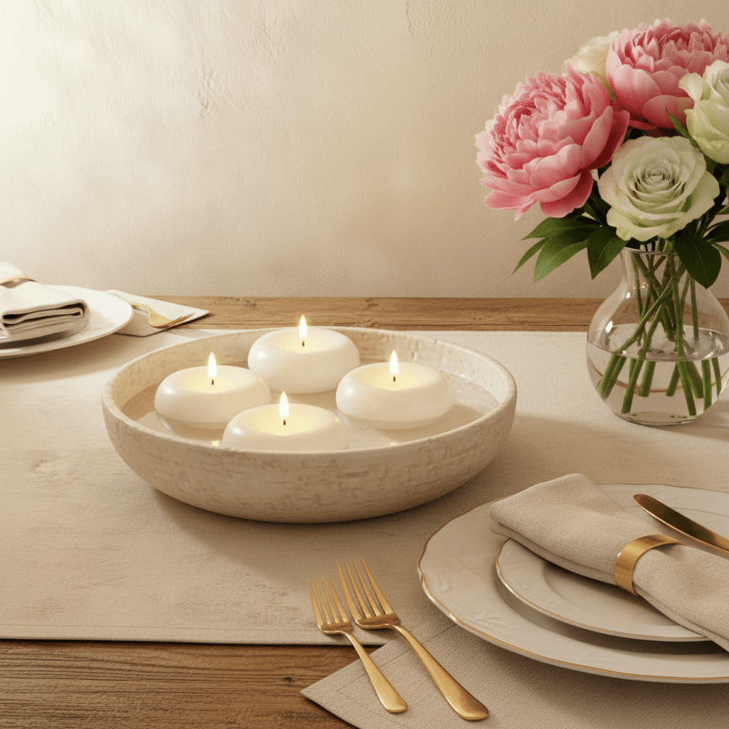 Flameless Floating Candles - 24 Pcs