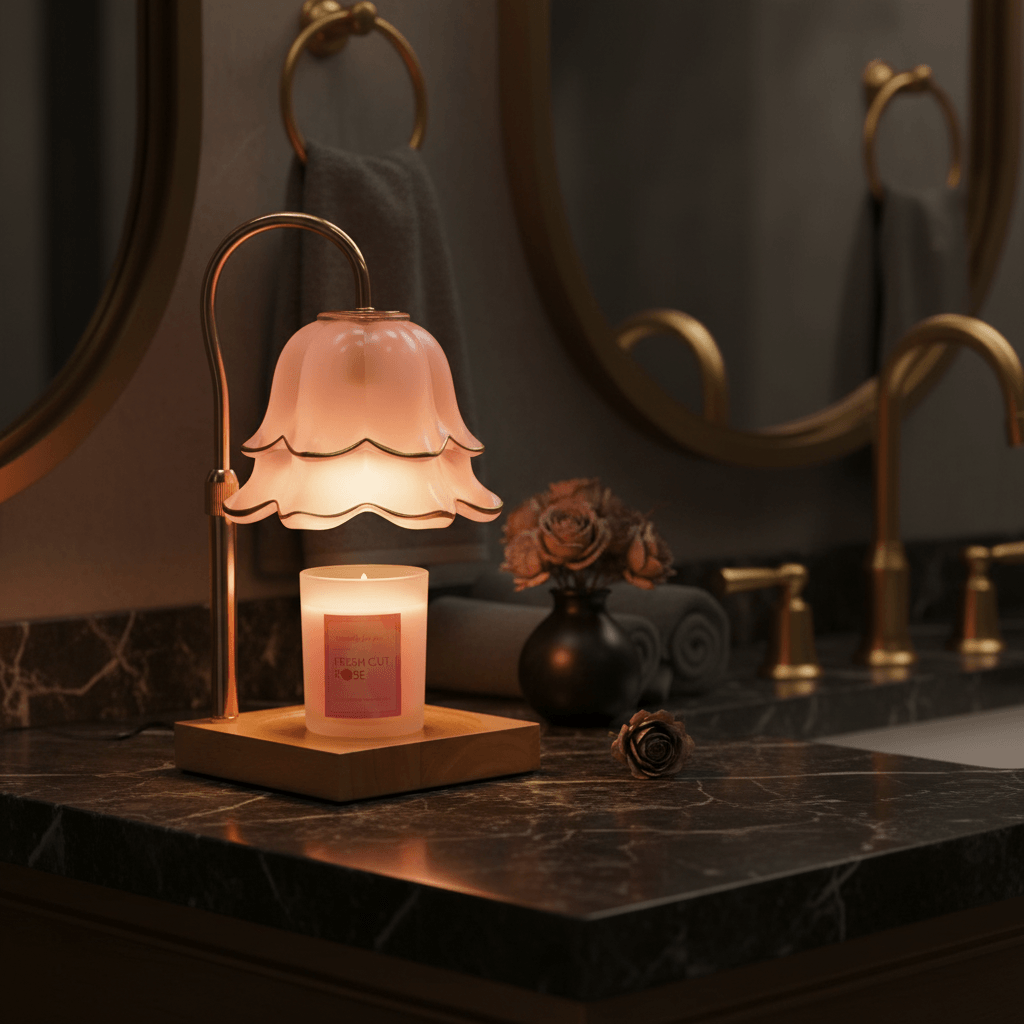 Flower Candle Warmer Lamp