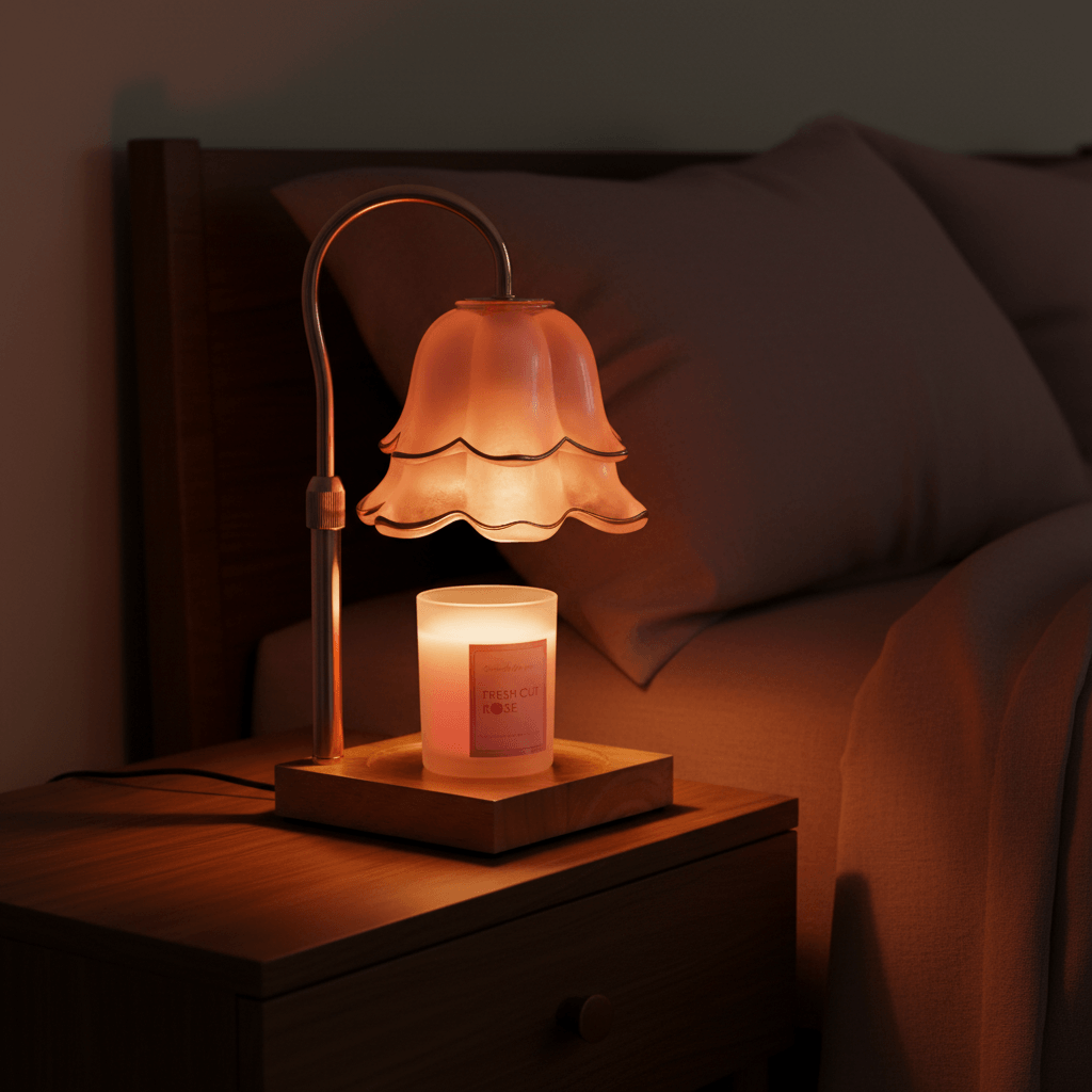 Flower Candle Warmer Lamp