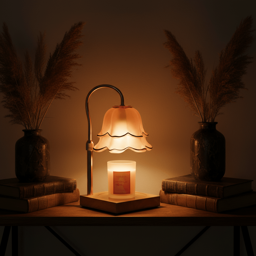 Flower Candle Warmer Lamp
