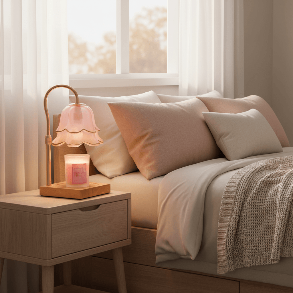 Flower Candle Warmer Lamp