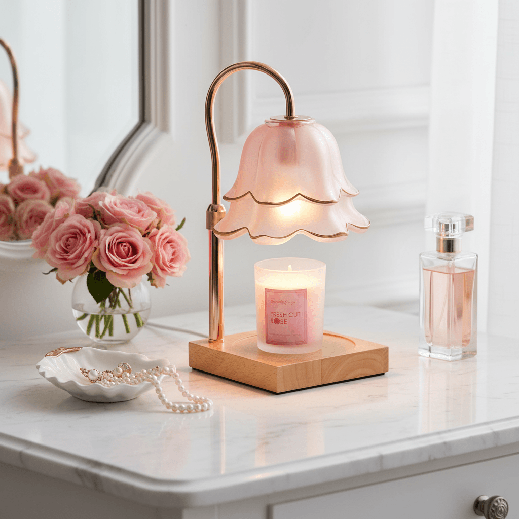 Flower Candle Warmer Lamp