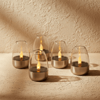 Solar Tea Light Candles - 6 Pcs
