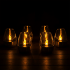 Solar Tea Light Candles - 6 Pcs