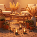 Solar Tea Light Candles - 6 Pcs