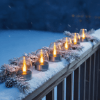 Solar Tea Light Candles - 6 Pcs