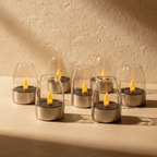 Solar Tea Light Candles - 6 Pcs