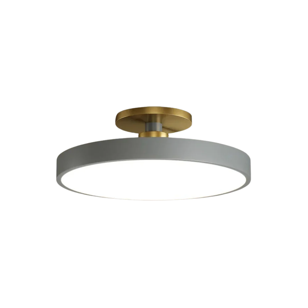 Modern Brass Round LED Ceiling Light 1-Light