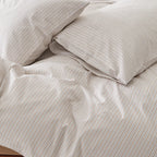 Harbor Stripe Duvet Cover Nautical Cotton Bedding Bedroom