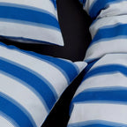 Harbor Stripe Duvet Cover Nautical Cotton Bedding Bedroom