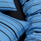 Harbor Stripe Duvet Cover Nautical Cotton Bedding Bedroom