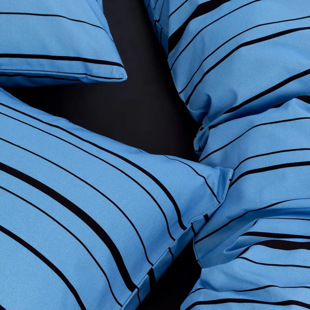 Harbor Stripe Duvet Cover Nautical Cotton Bedding Bedroom