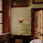 Retro Stained Glass Shell Skirt LED Wall Sconce – Art Deco Vintage Wall Light 1-Light