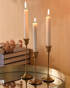 Antique Brass Effect Taper Candlestick Home Decor Glenbrookhome