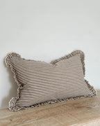 Darcy Chocolate Brown Pinstripe Cushion Cover Rectangle