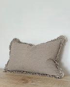 Darcy Chocolate Brown Pinstripe Cushion Cover Rectangle