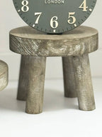 Wooden Display Milking Stool Rustic Home Decor Accent