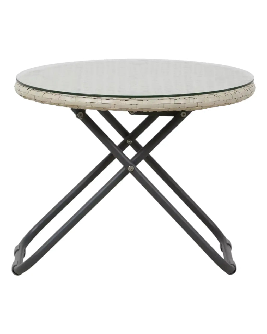 Rattan Snug Garden Furniture Chair Table Set Natural