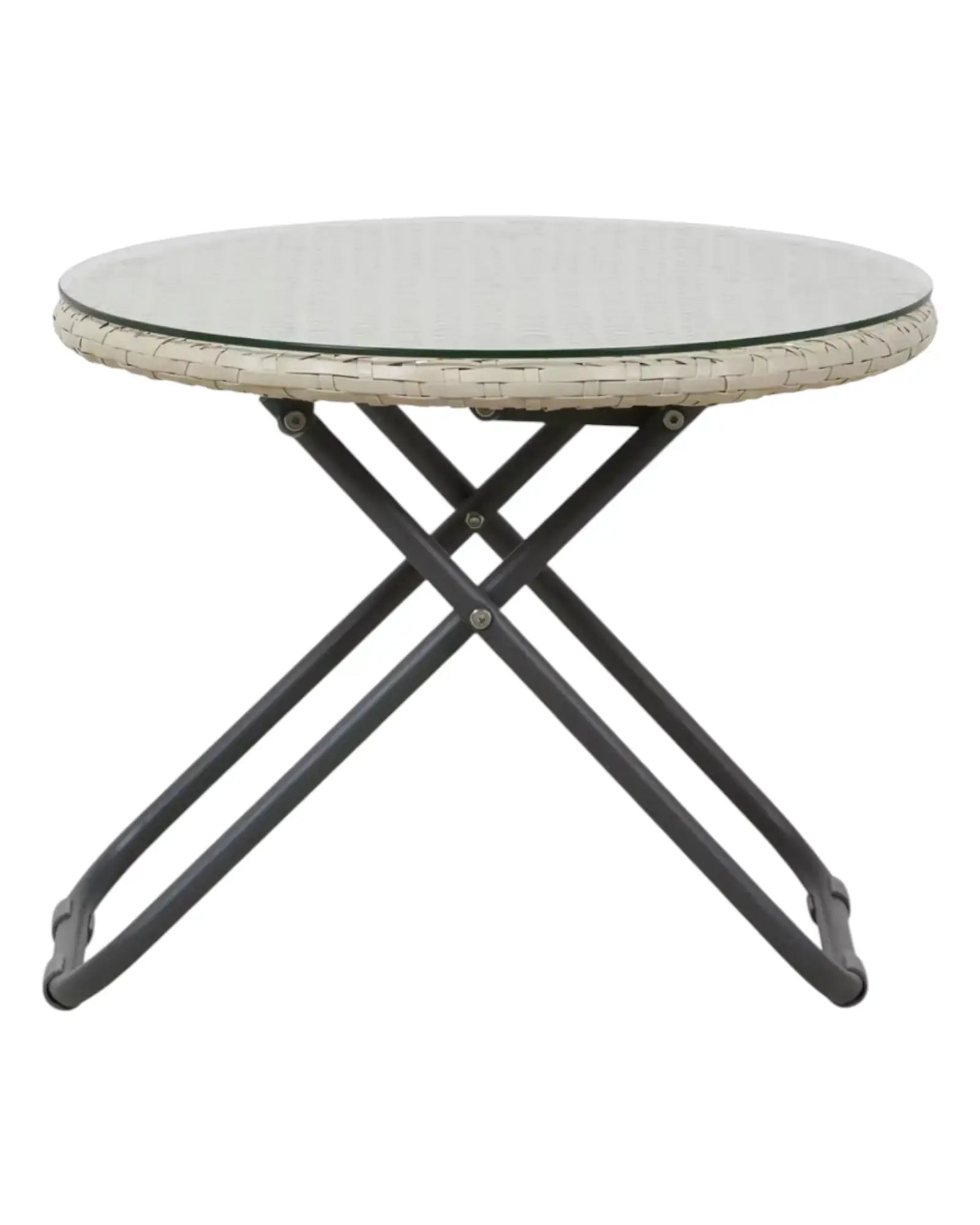Rattan Snug Garden Furniture Chair Table Set Natural