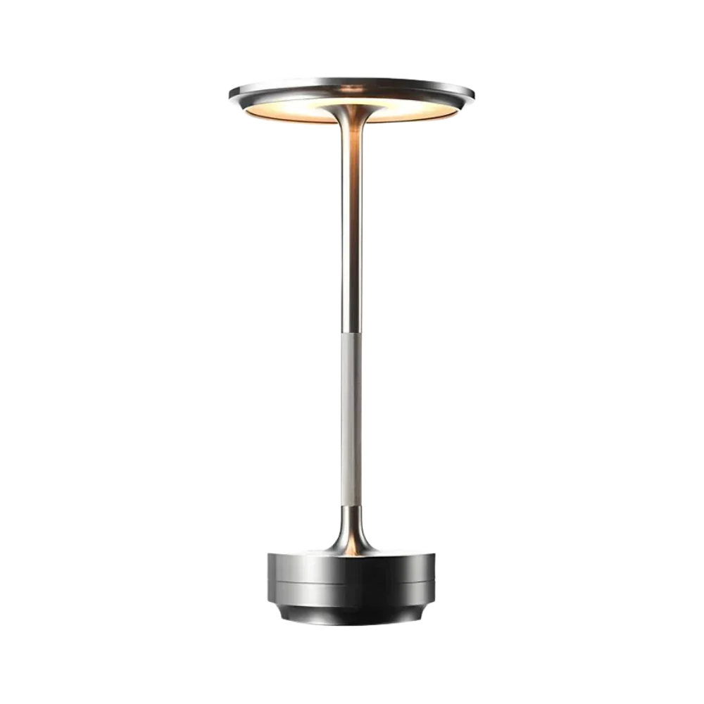 Modern Brass Cone LED Rechargeable Table Lamp 1-Light