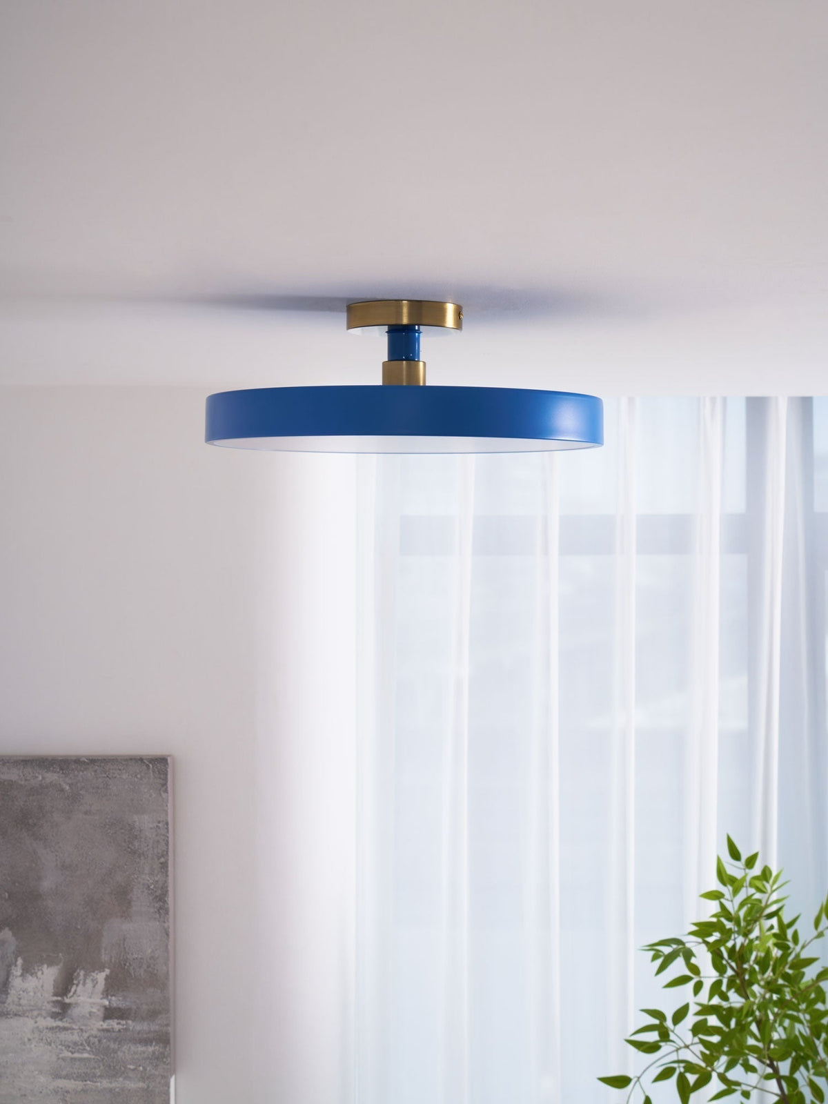 Modern Round LED Flush Mount Ceiling Light 1-Light