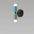 Japanese Wabi-Sabi Cement Cylinder Wall Sconce Lamp 2-Light