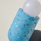 Japanese Wabi-Sabi Cement Cylinder Wall Sconce Lamp 2-Light