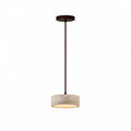 Kairi Natural Travertine Stone Vintage Cream Pendant Light