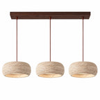 Kairi Natural Travertine Stone Vintage Cream Pendant Light