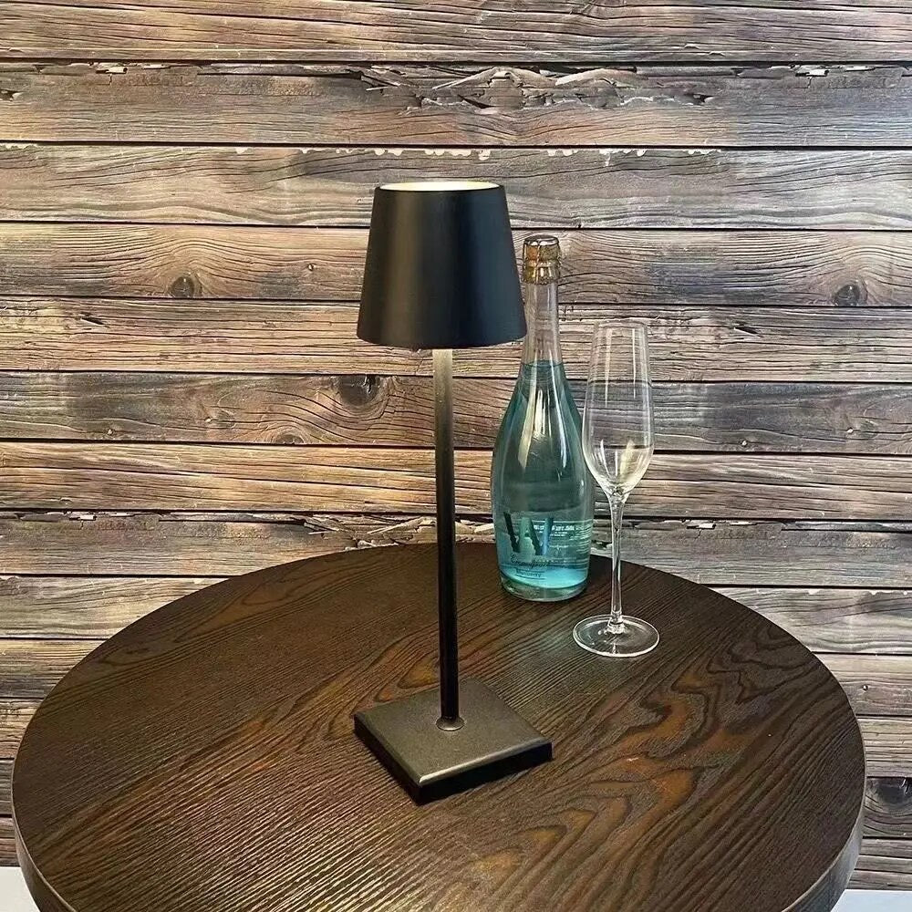 Slim LED Table Lamp with Shade – Modern Bedside Night Light for Bedroom, Living Room & Nightstand